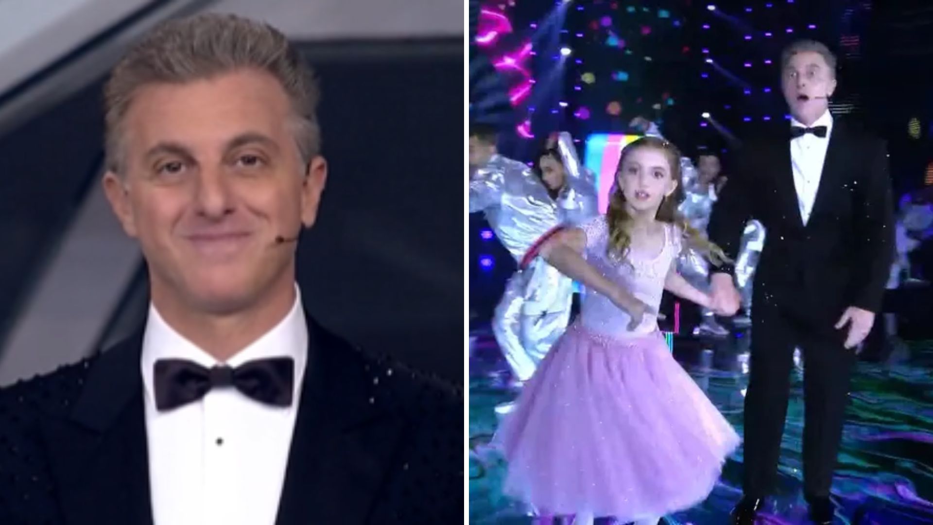No ‘Domingão’, Luciano Huck cumpre promessa e surpreende ao dançar com a filha, Eva: “Fofos”