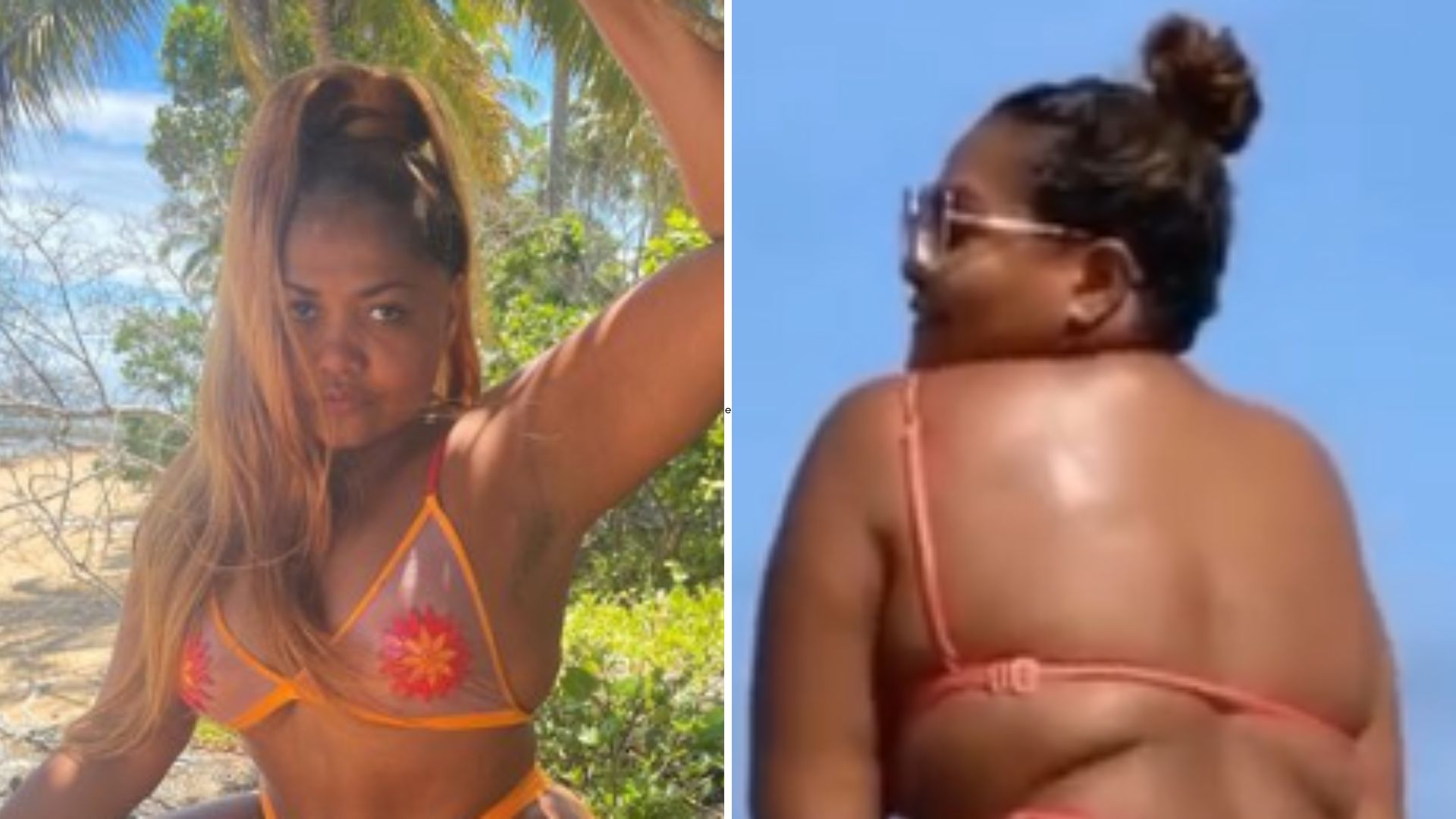 Gaby Amarantos dá zoom em bumbum gigante e faz biquíni fio-dental sumir: “Rabazônia”