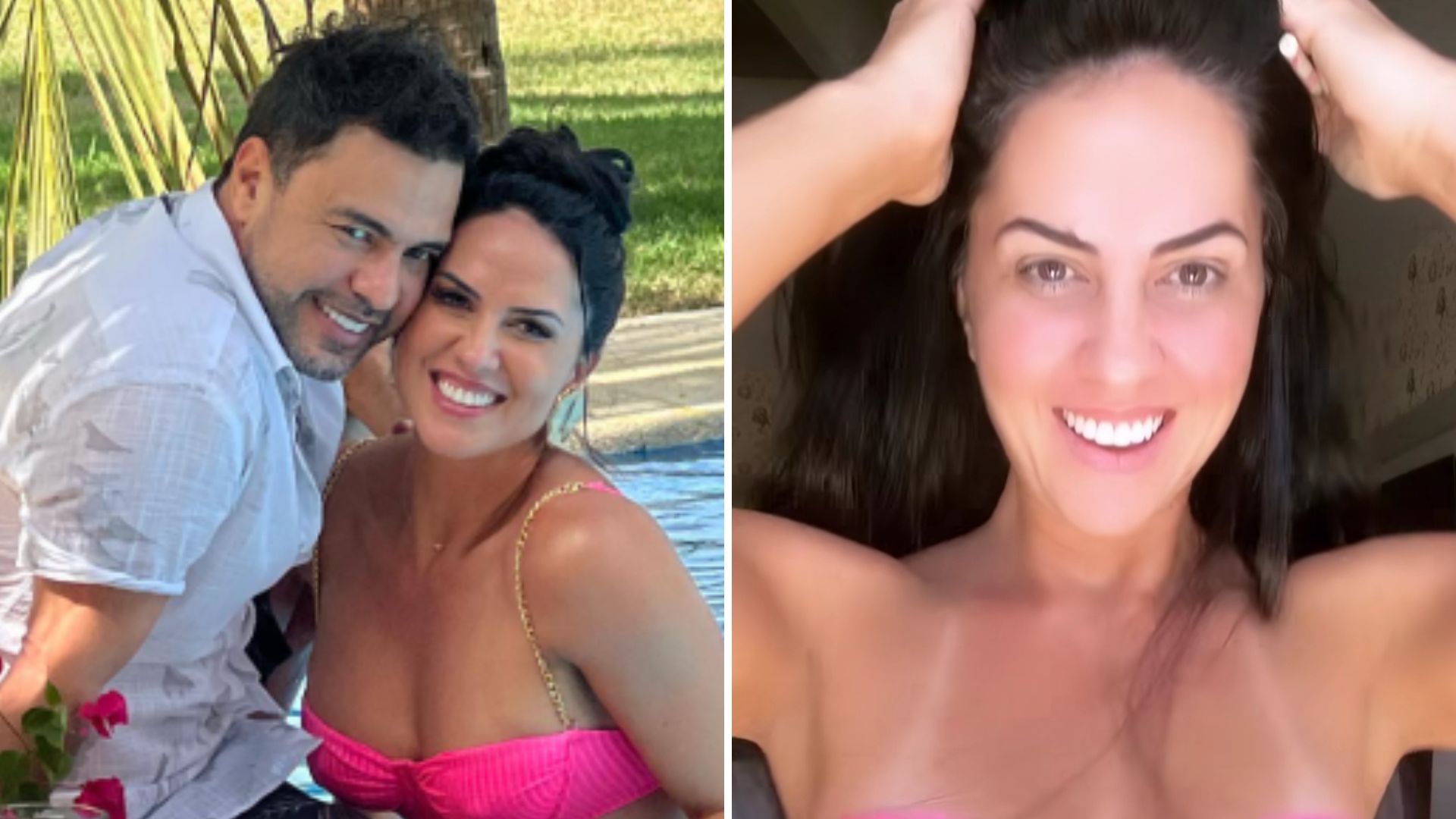 Graciele Lacerda rebola de biquíni transparente e fãs alertam Zezé Di Camargo: “Cuidado”