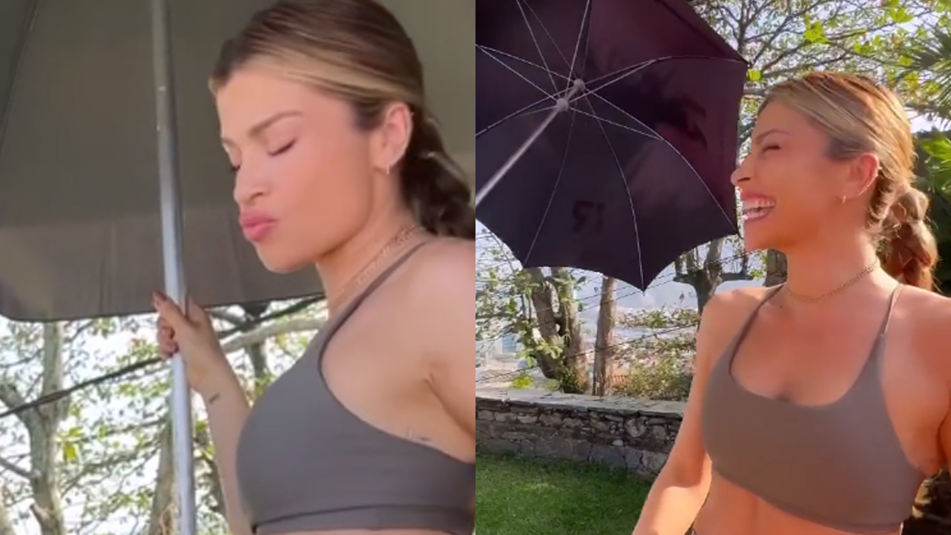 Grazi Massafera sensualiza com barriga trincada à mostra em bastidores: “Perfeita”