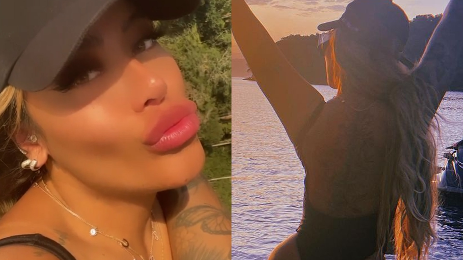 Irmã de Neymar Jr, Rafaella Santos exibe bumbum em formato de coração de maiô