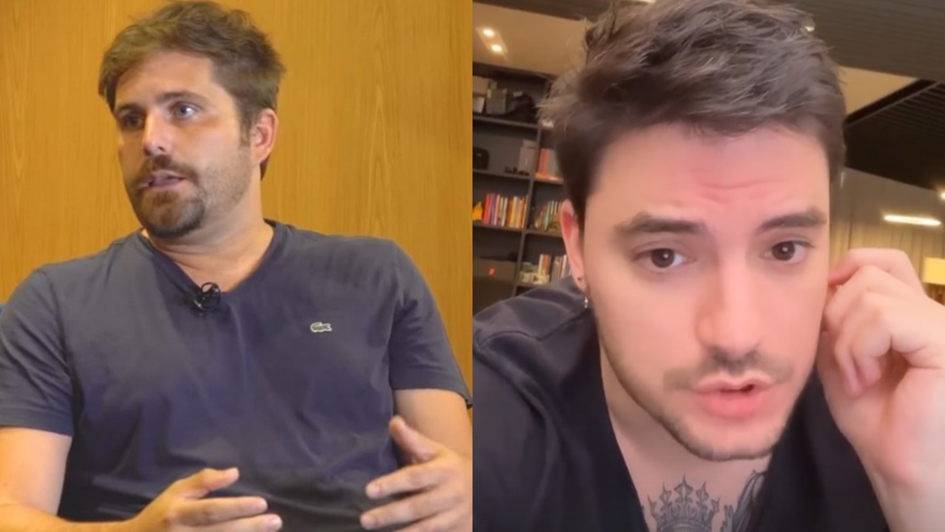 Irmão de Bruno Gagliasso esculacha Felipe Neto e é rebatido com desdém: “Têm tara”