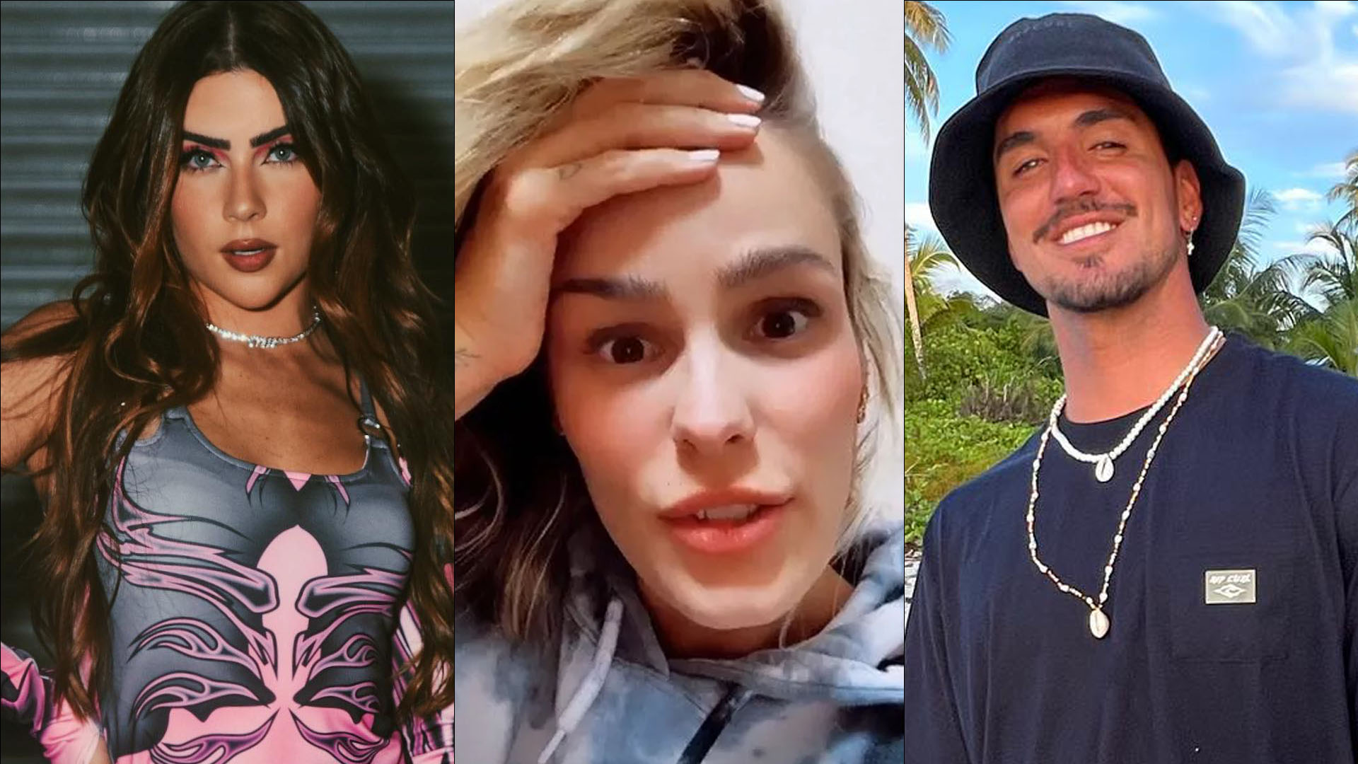 Chumbo trocado! Ex-BBB Jade Picon pega Gabriel Medina na frente de Yasmin Brunet