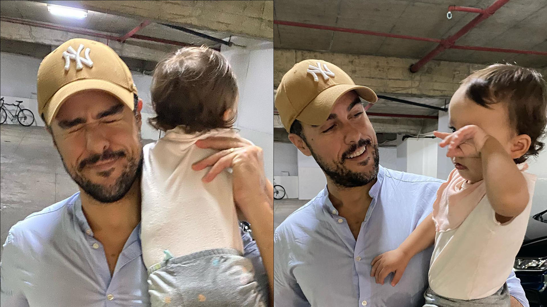 Perrengue! Joaquim Lopes surge todo sujo após fralda da filha vazar: “Vida de pai”