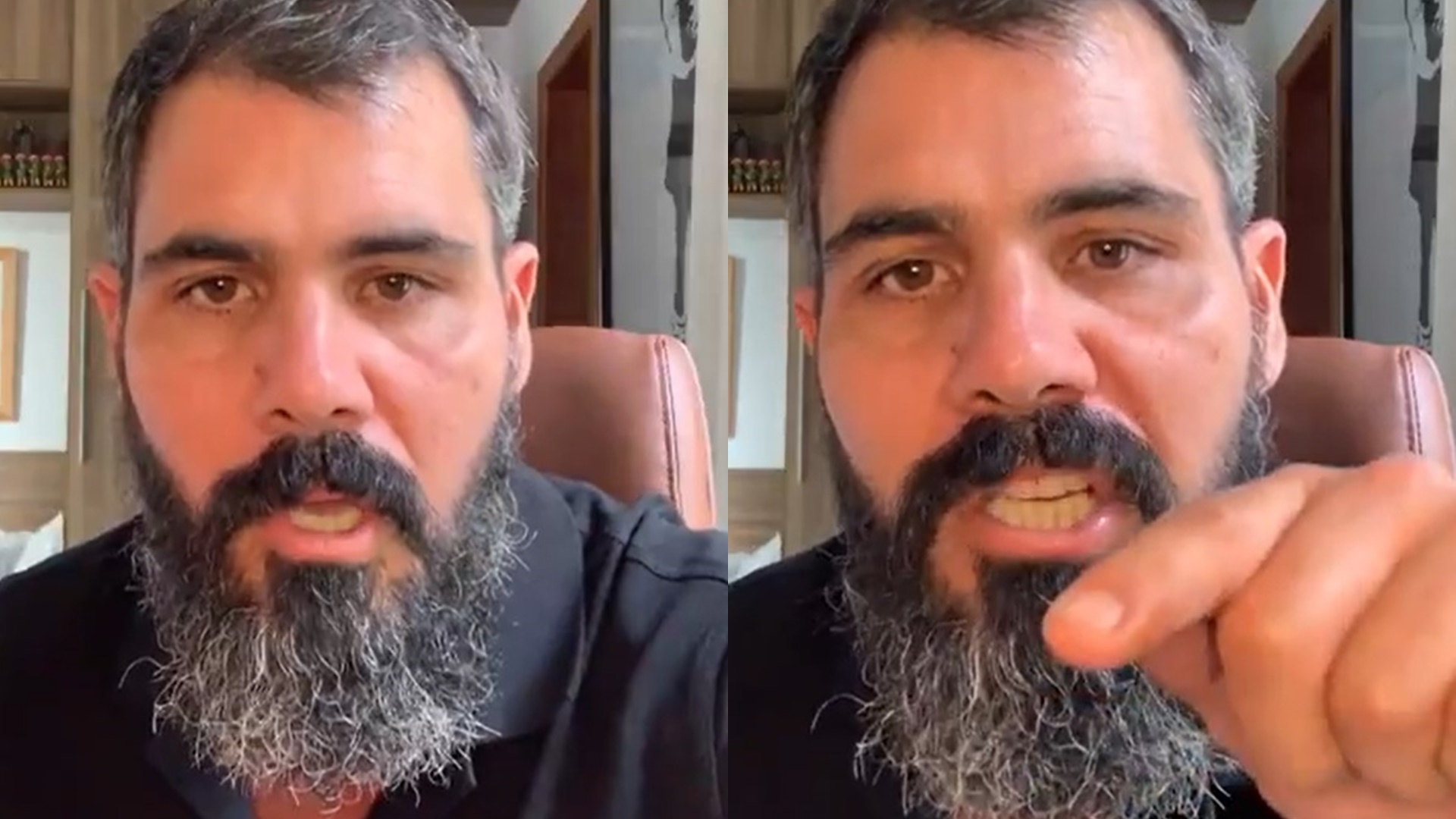 Juliano Cazarré explode ao ser chamado de machista e ataca seguidor: “Seu moleque”
