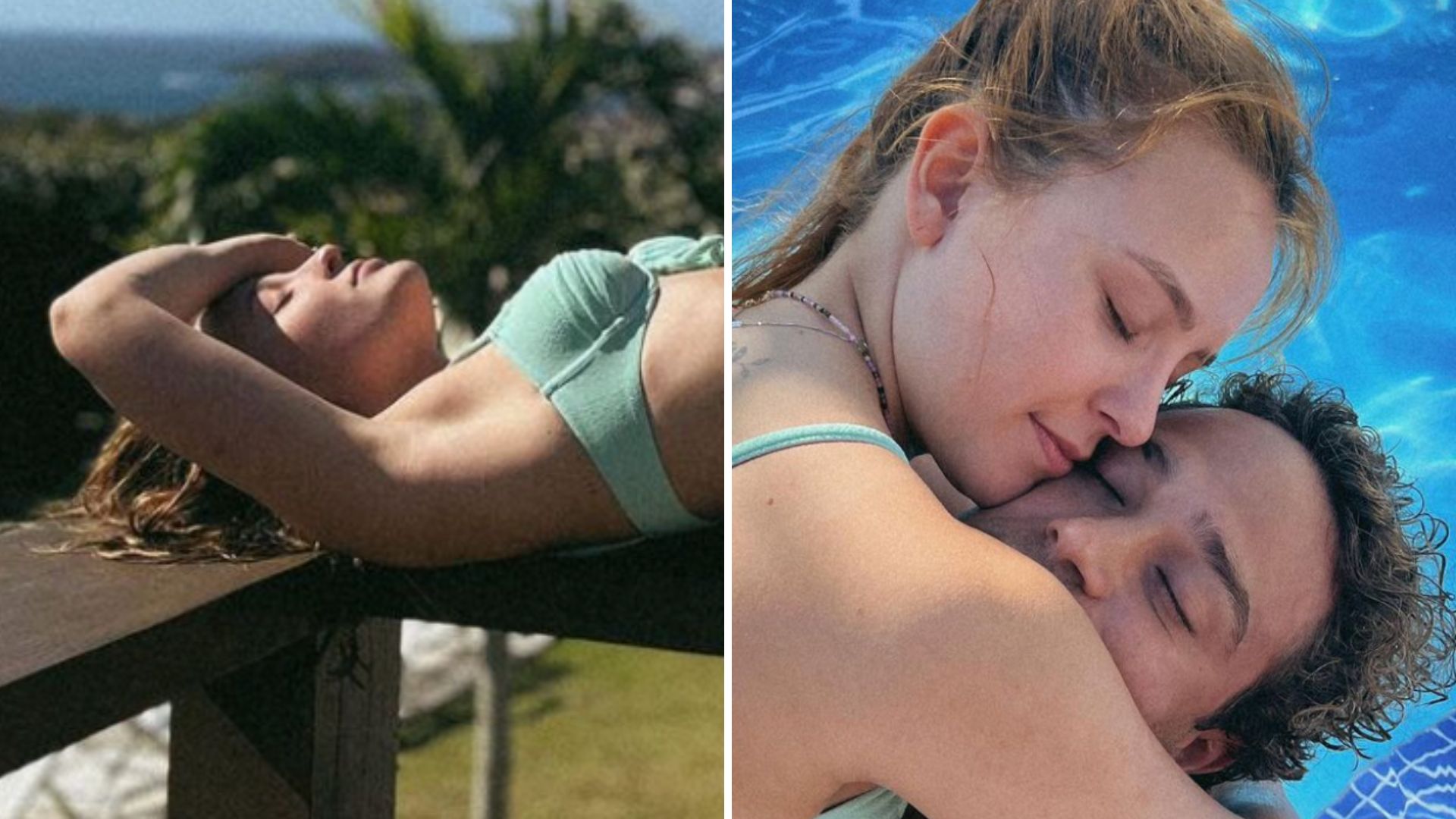 Larissa Manoela exibe corpão e posa em clima de intimidade com o namorado: “Família”