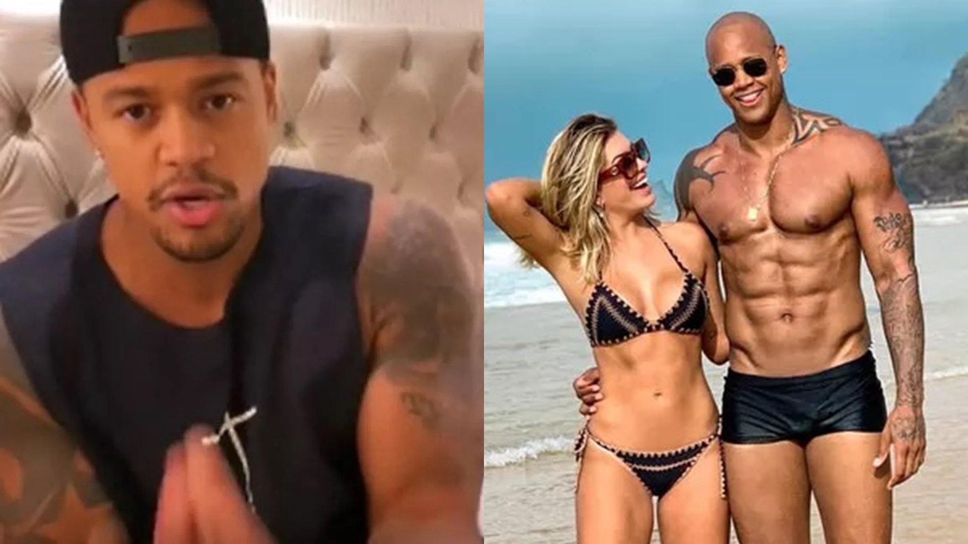 Léo Santana se pronuncia ao ter foto censurada por Lore Improta: “Chegamos a brigar”