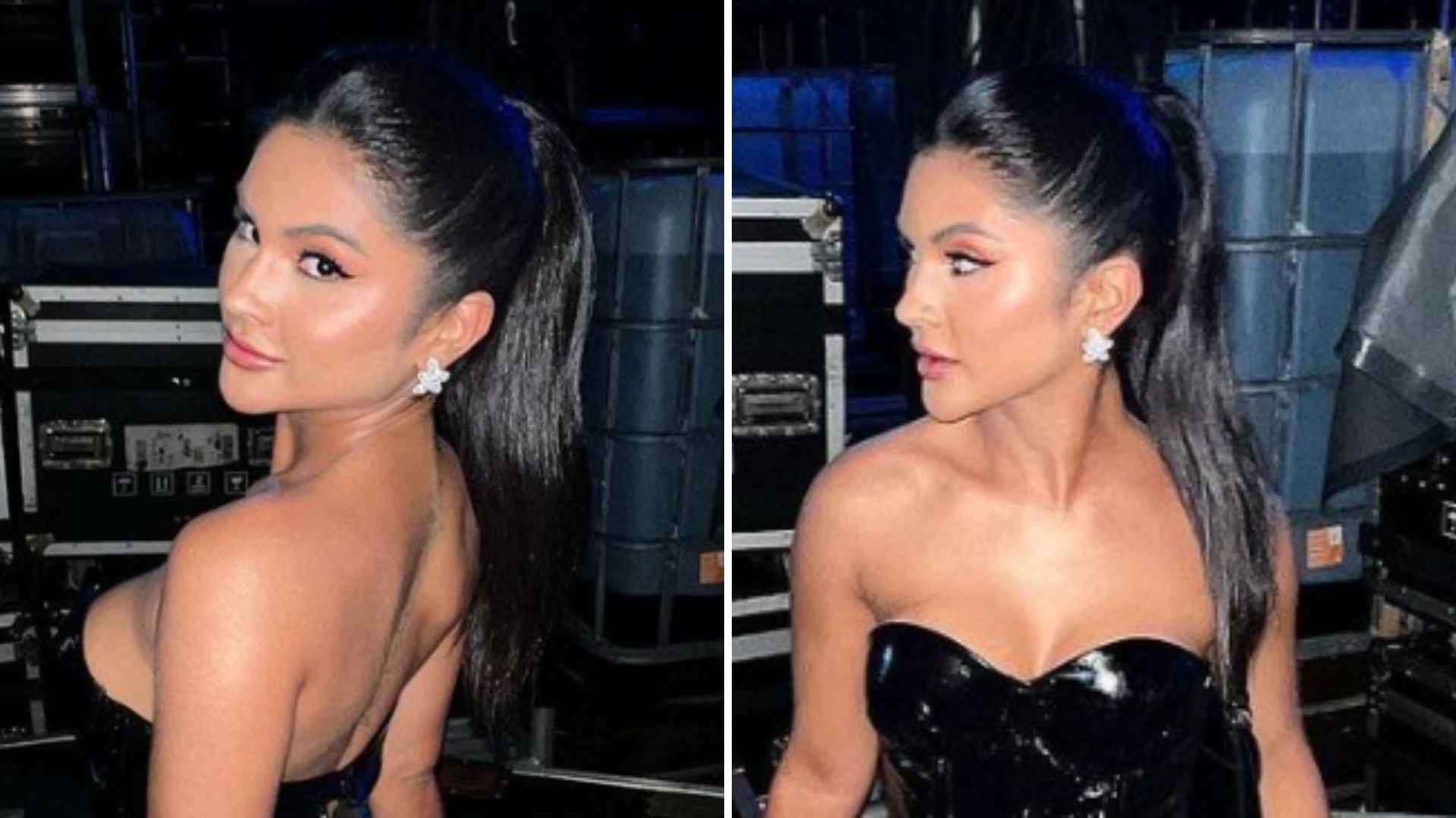 Mileide Mihaile causa em balada com vestido de couro sem sutiã: “Absolutamente perfeita”