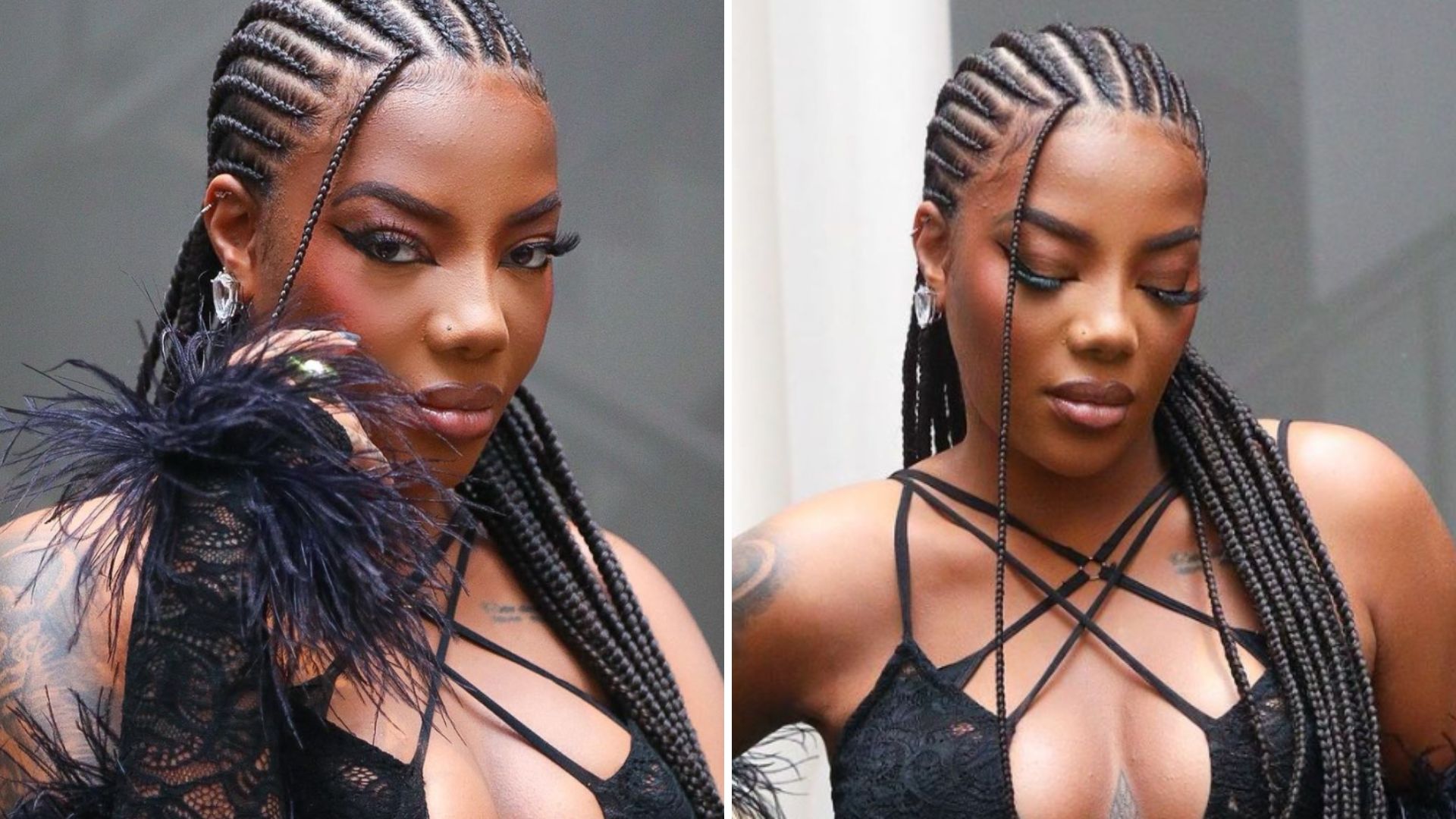 Ludmilla escolhe look de renda e decote deixa escapar tatuagem nos seios: “Gostosa”