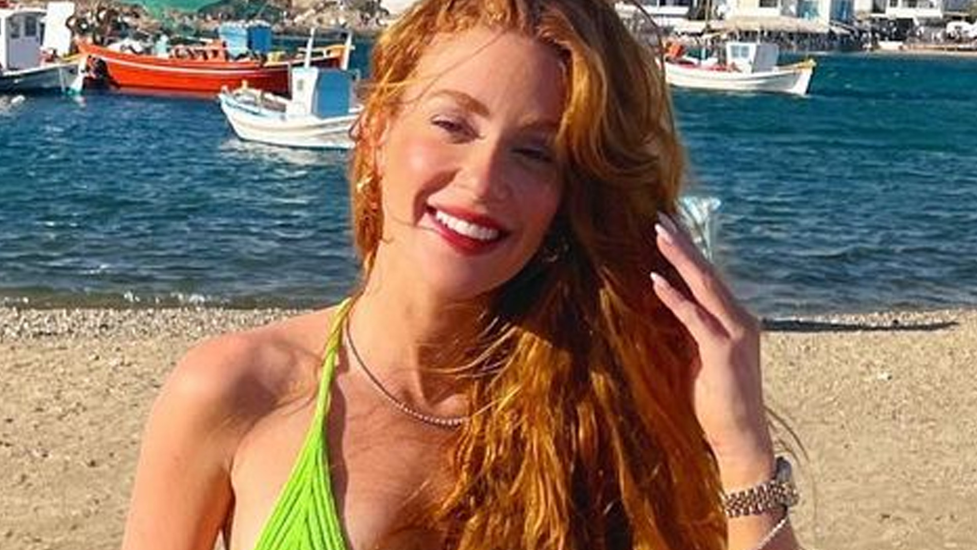 Marina Ruy Barbosa surge ao natural com vestido de alcinha sem sutiã: “Maravilhosa”