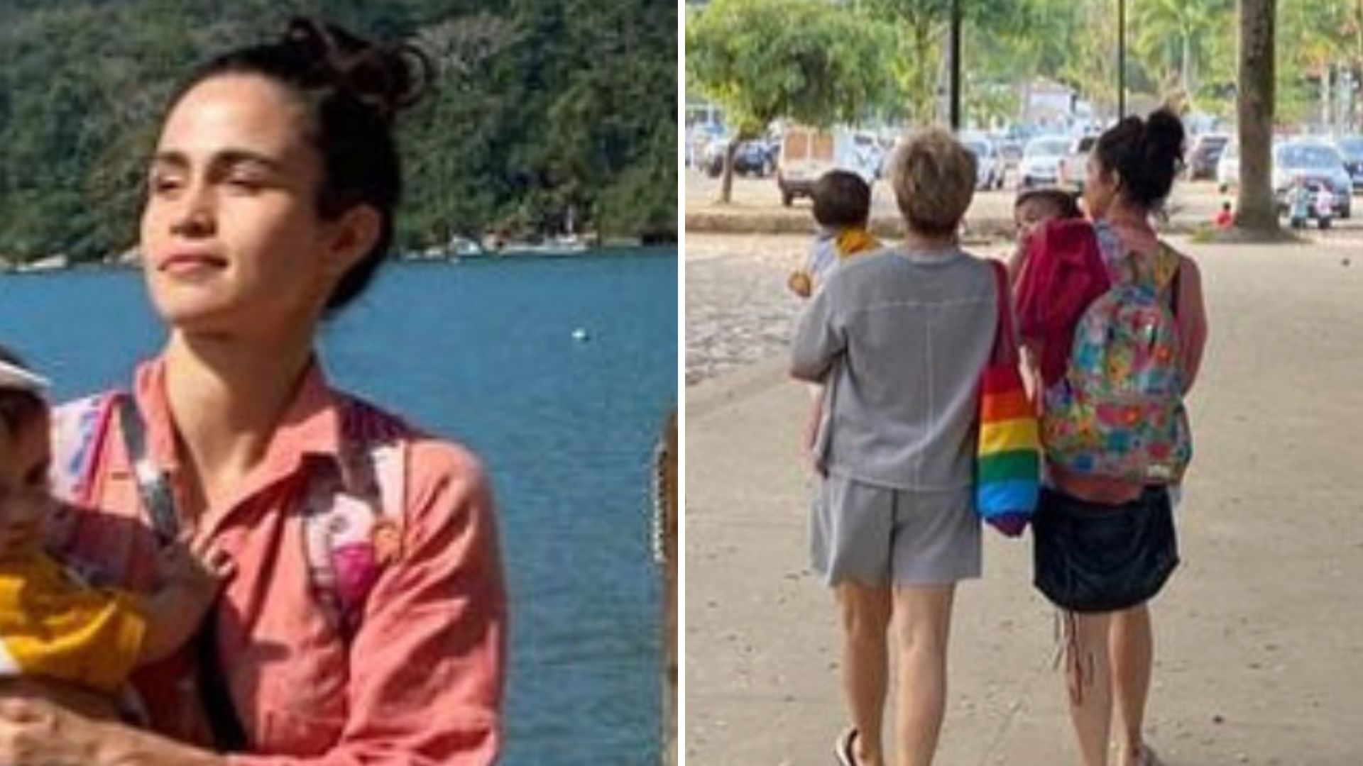 Nanda Costa e Lan Lahn passeiam com as gêmeas que surgem enormes: “Família linda”