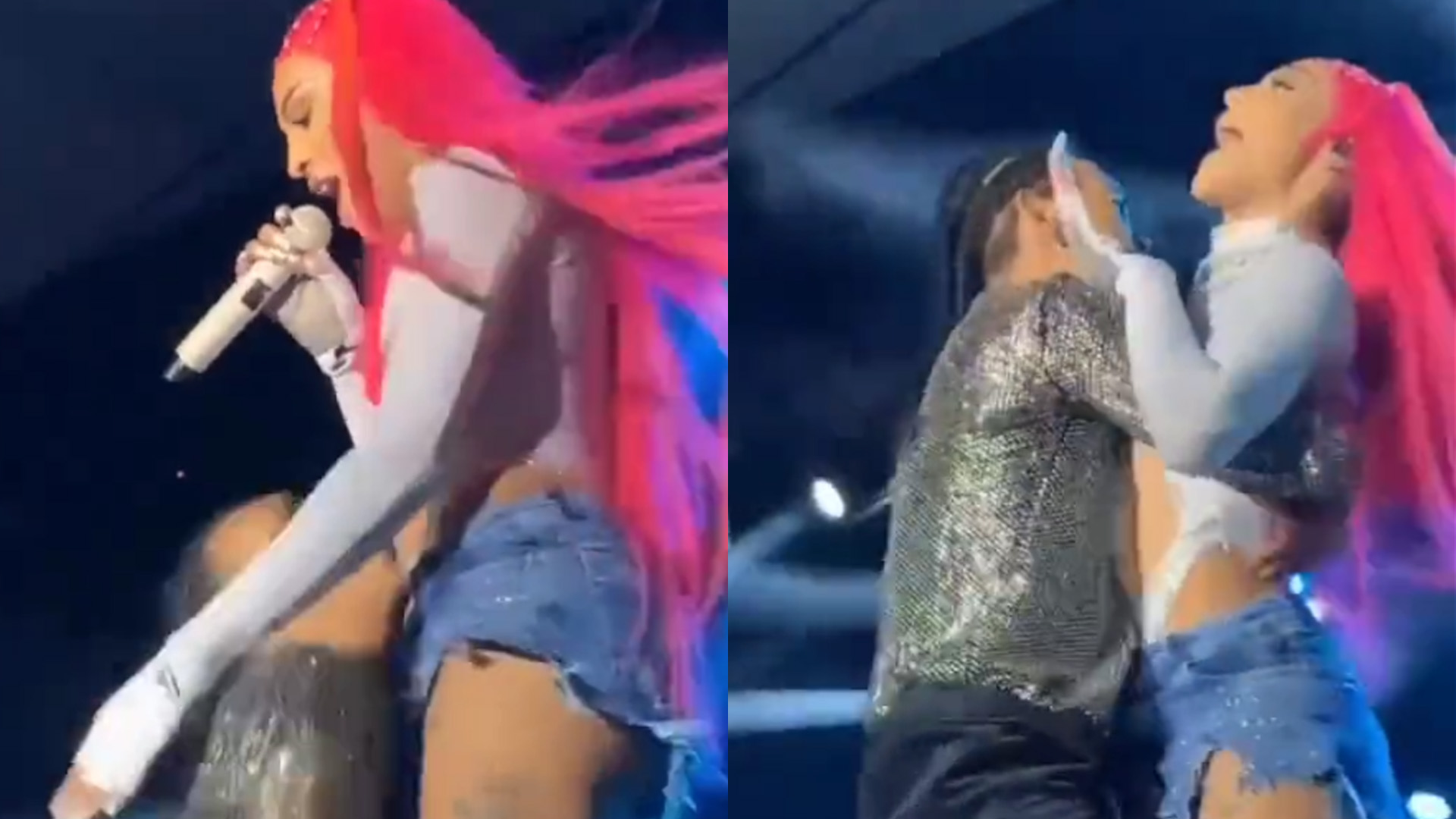 Pabllo Vittar reage a fã invadindo palco e mostra jogo de cintura: “Calma”