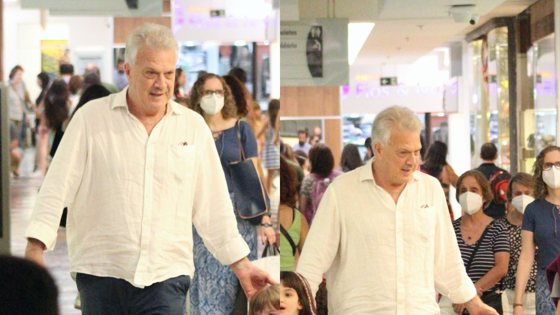 Em momento raríssimo, Pedro Bial surge em passeio com a esposa e as herdeiras