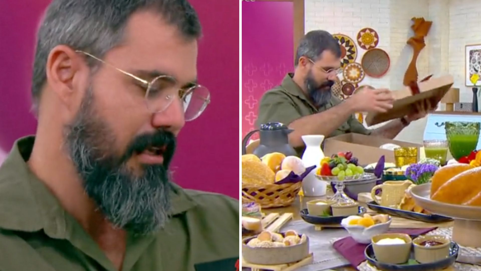 Juliano Cazarré cai no choro com presente de Ana Maria Braga: “Que coisa linda”