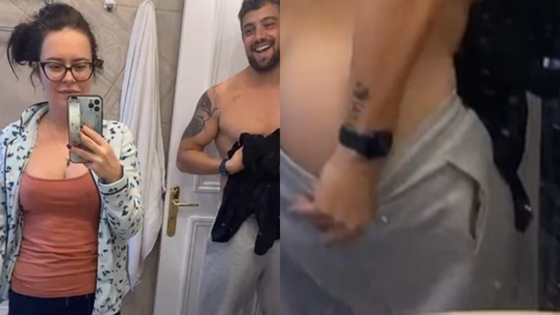 Rafael Cardoso expõe bumbum farto no espelho e esposa debocha: “É o que ele mais faz”
