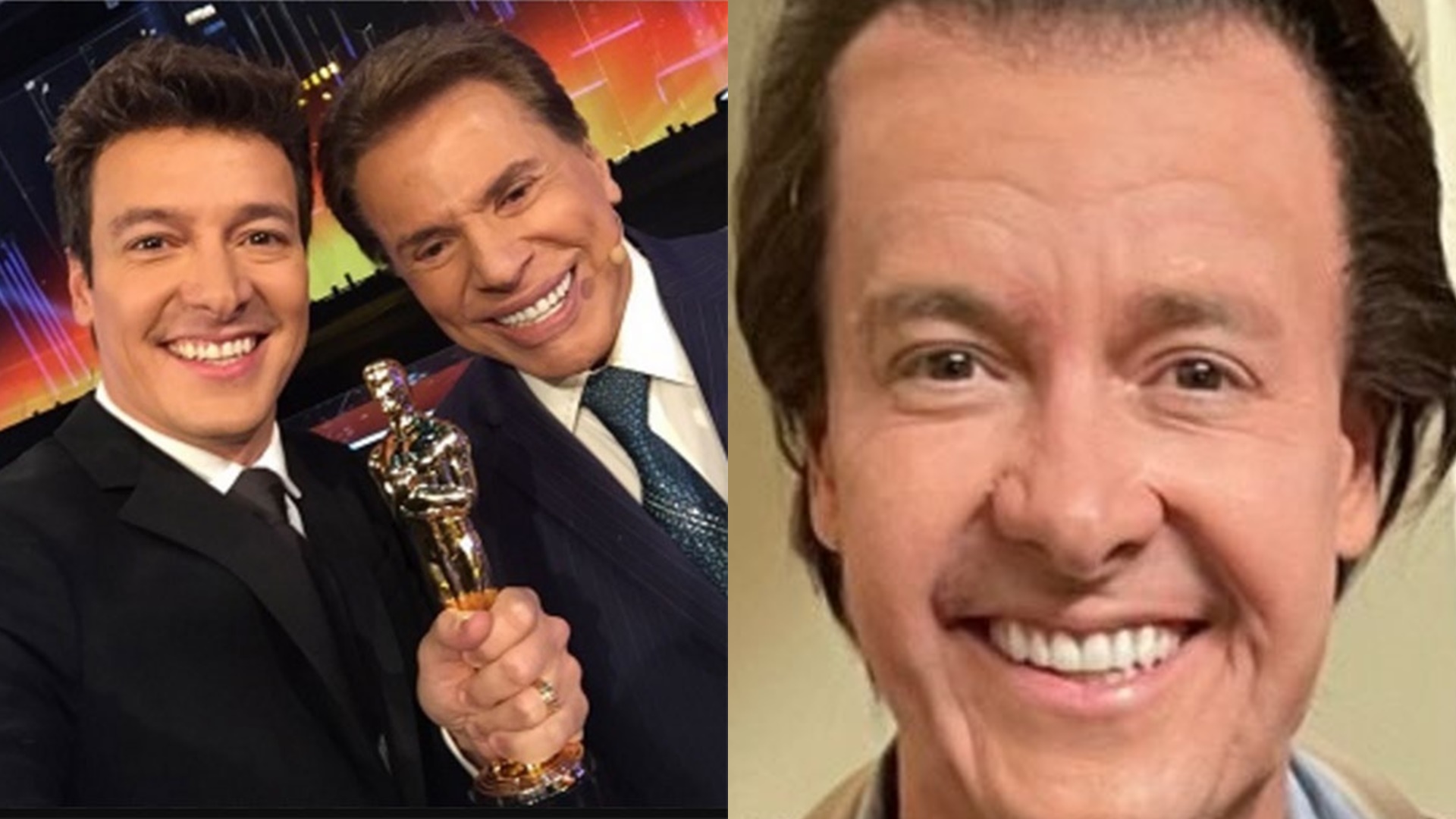 Rodrigo Faro vira piada após primeira foto caracterizado como Silvio Santos: “Socorro”