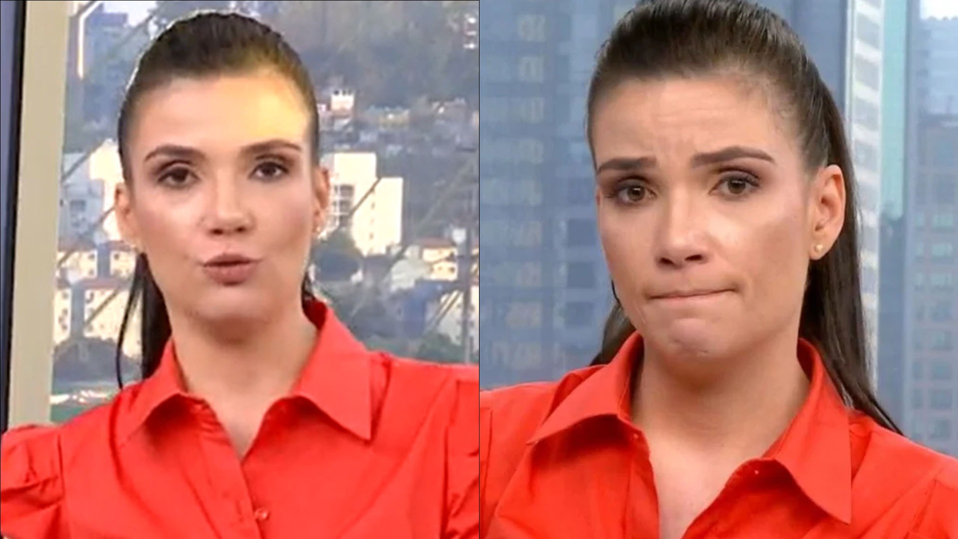 Ao vivo, jornalista da Globo se emociona com relato de fome: “Engolimos o choro”