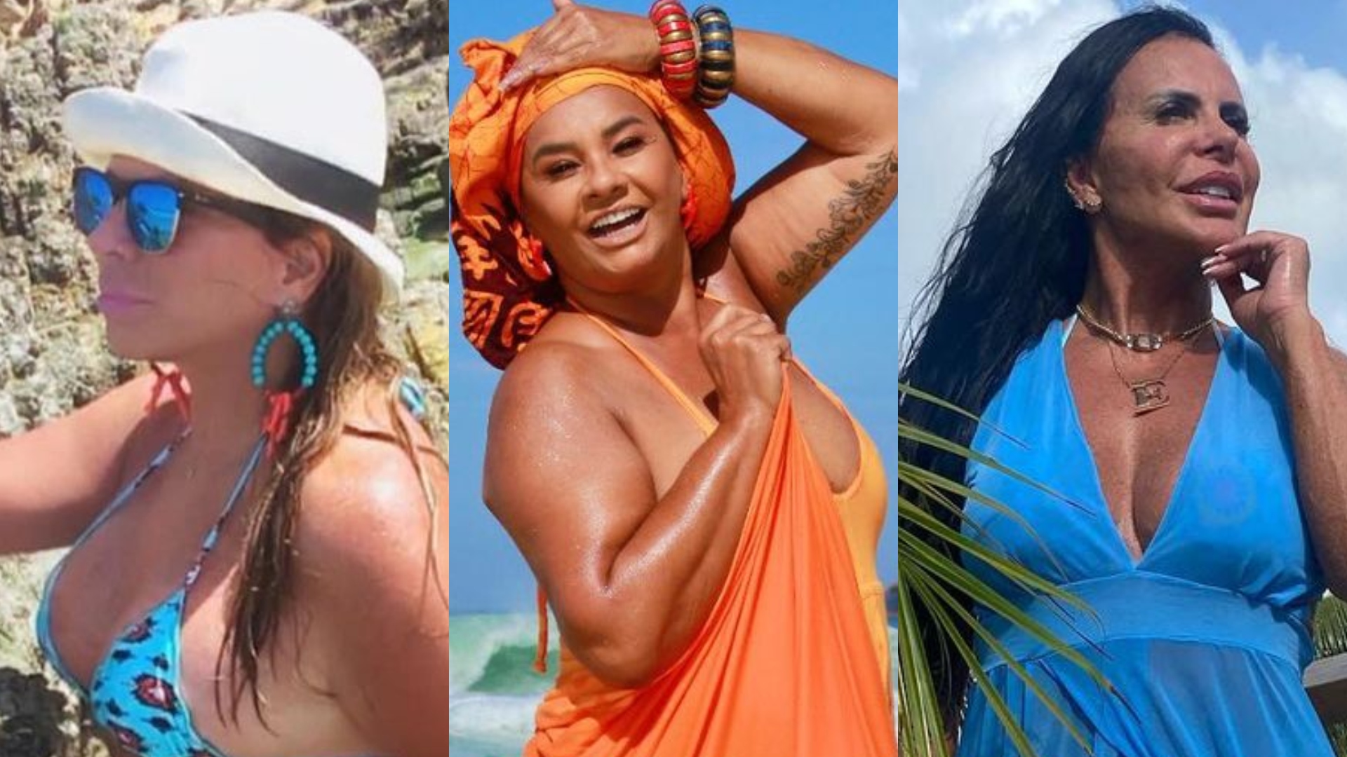Christina Rocha, Solange Couto e Gretchen: as sessentonas que roubam a cena em fotos de biquíni