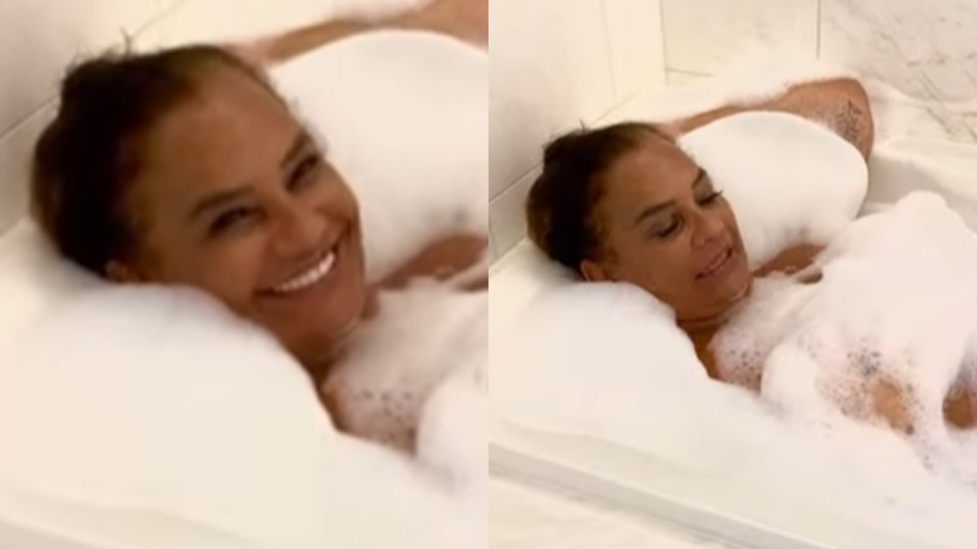 Solange Couto aparece nua em banho de banheira aos 65 anos: “Me amando”