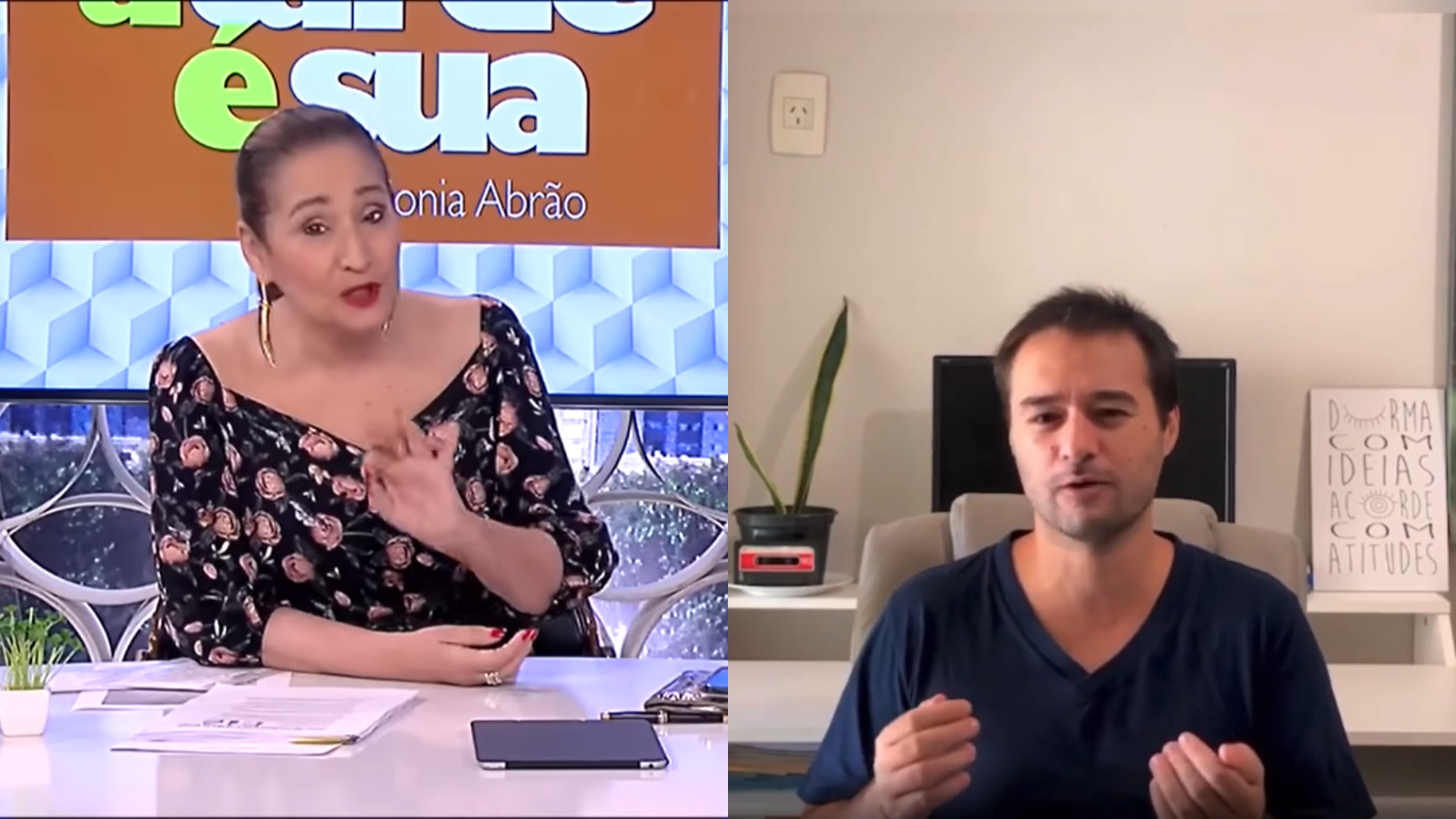 Ao vivo, Sonia Abrão protagoniza climão com Alessandro Lo-Bianco e detona: “Besta”