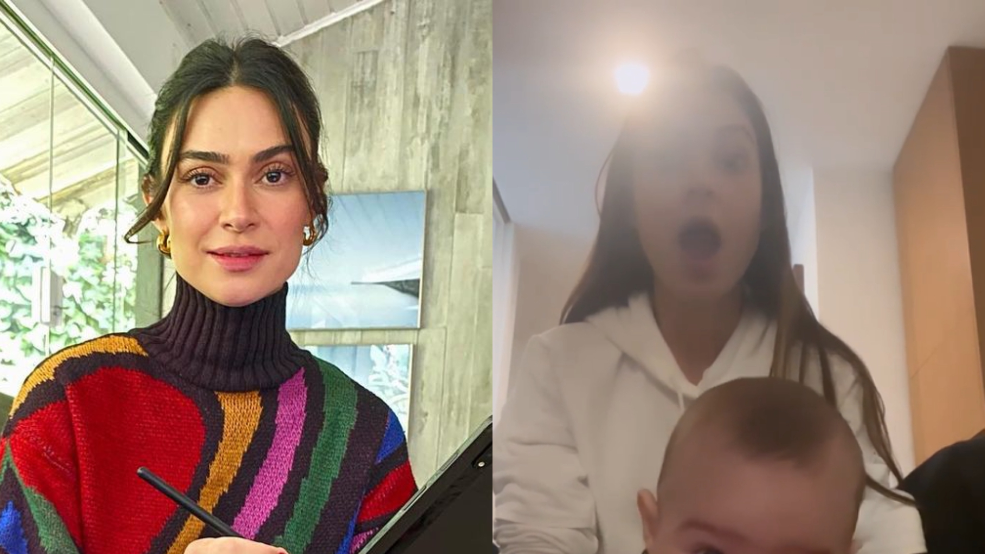 Thaila Ayala se emociona ao ouvir filho de oito meses falar ‘mamãe’: “Presente”