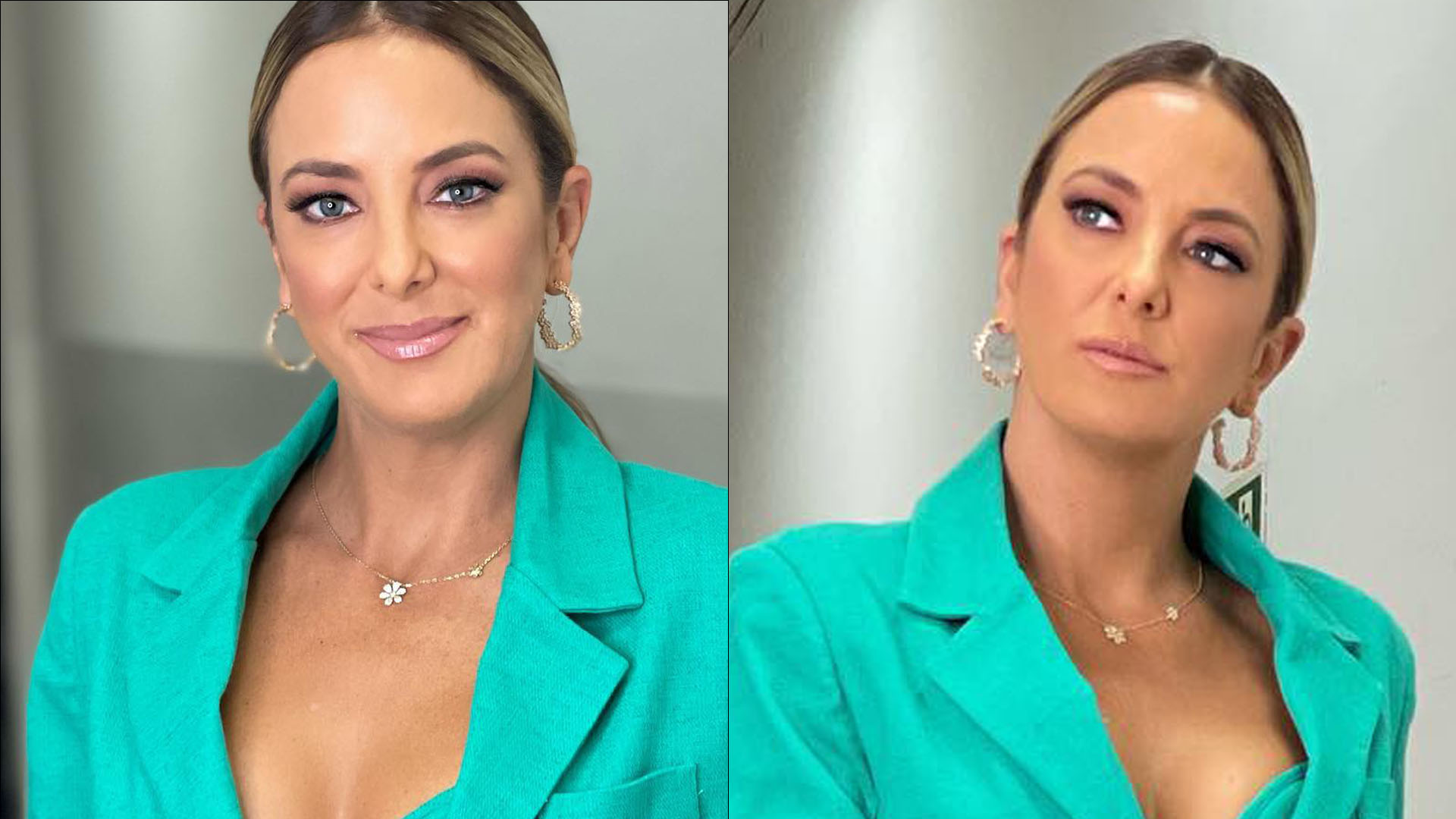 Ticiane Pinheiro abre blazer, deixa sutiã à mostra e ostenta decotão: “Turbinada”