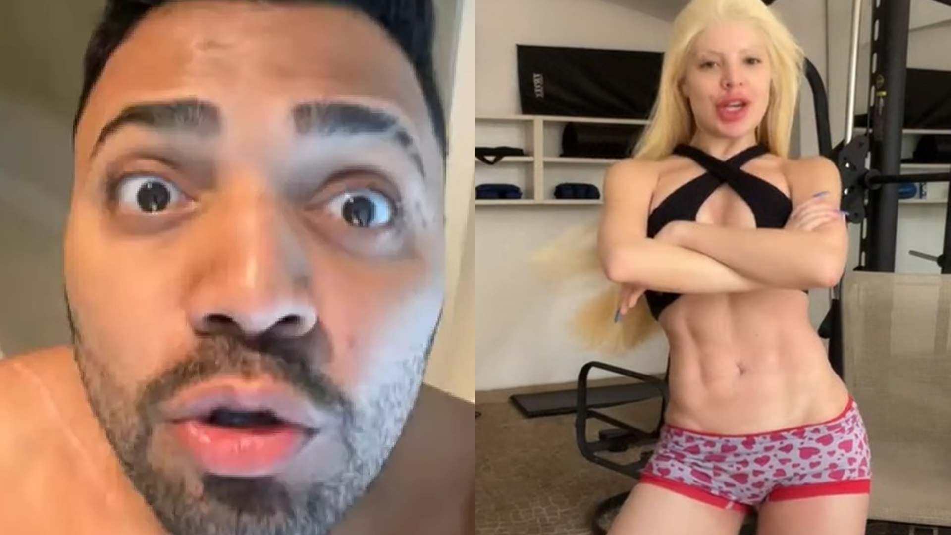 Tirullipa debocha de GKay ao vivo e aponta mau cheiro em short: “Não manda podre”