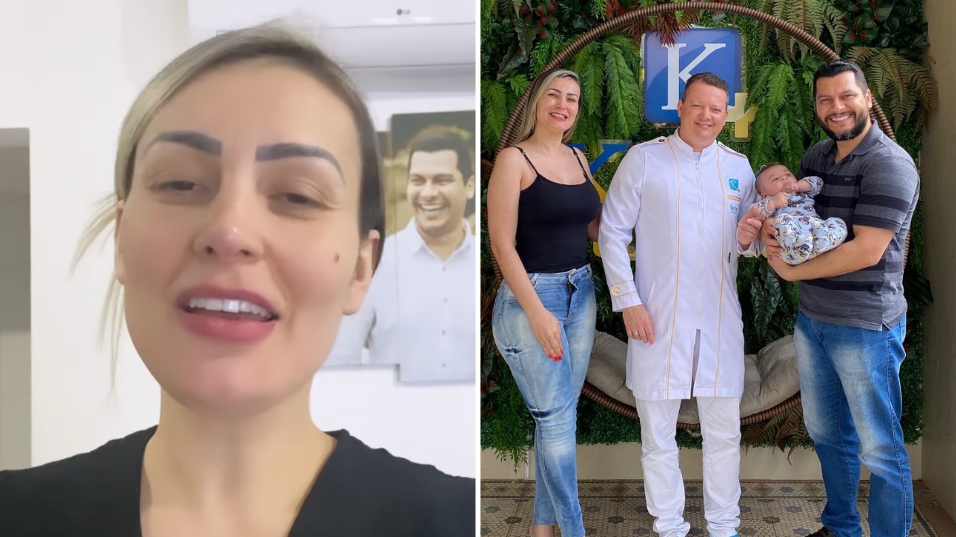 Como assim? Filho bebê de Andressa Urach rouba a cena em sessão para colocar botox