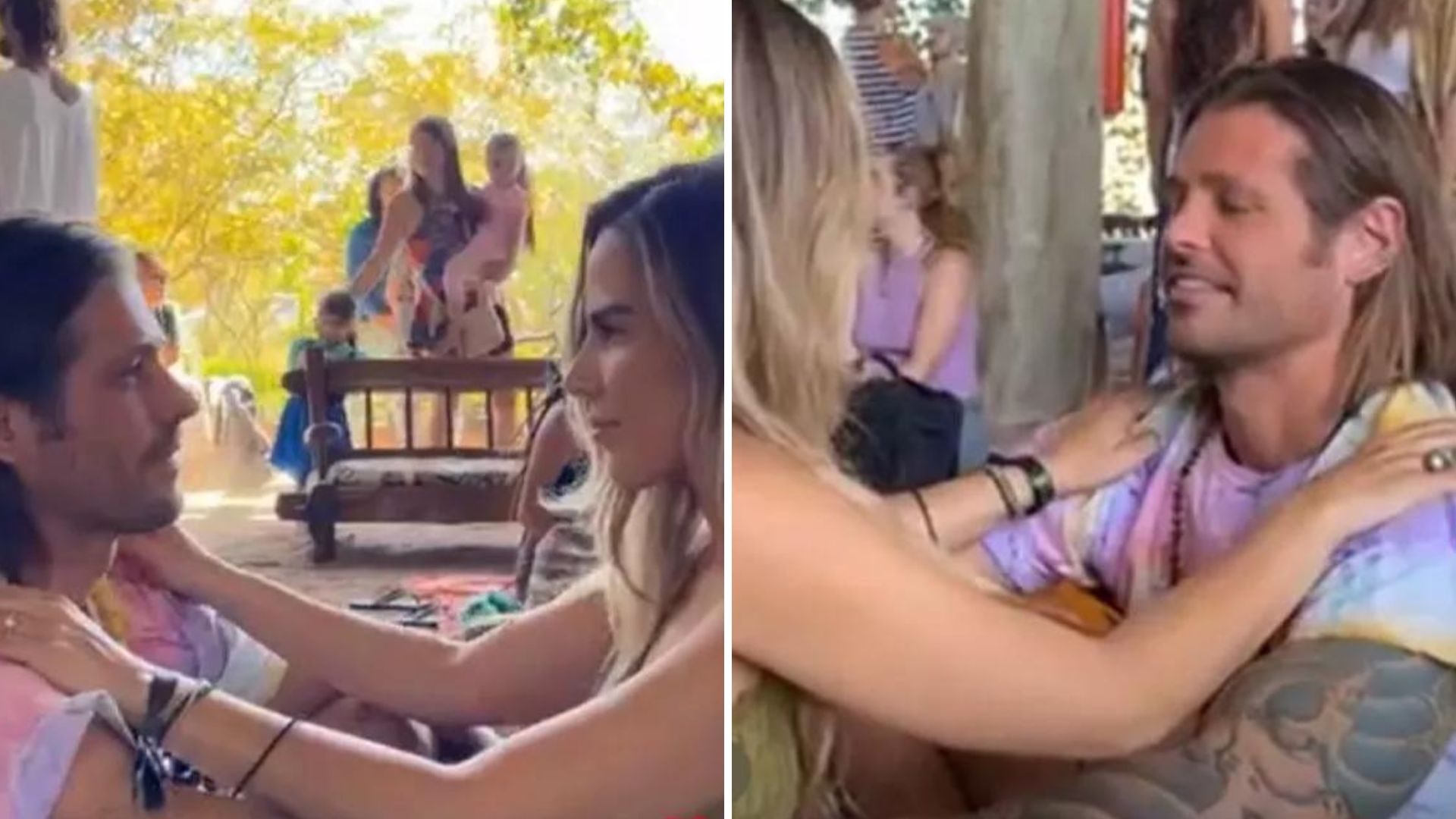 É oficial! Wanessa Camargo e Dado Dolabella surgem trocando carinhos em retiro espiritual
