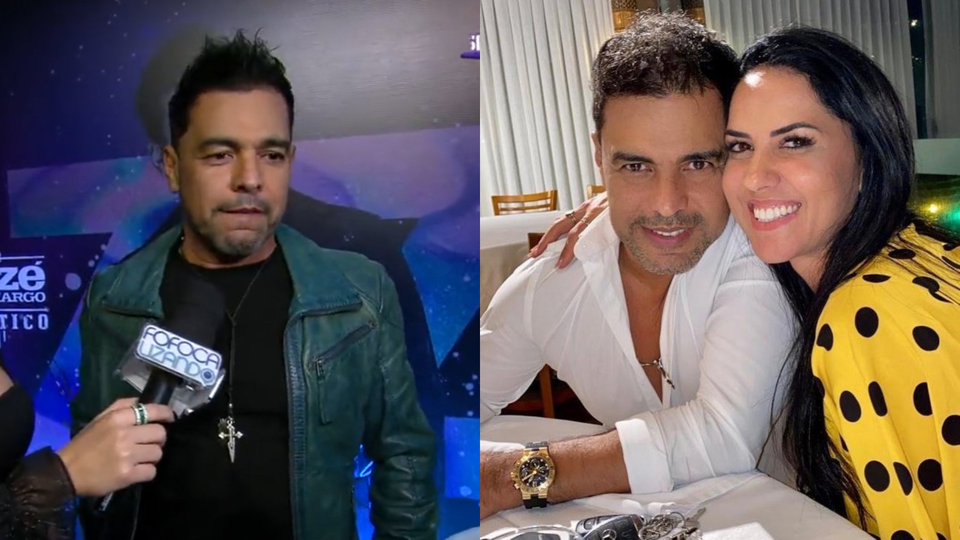 Zezé di Camargo rebate comentários após dificuldades de Graciele Lacerda engravidar: “Muita maldade”
