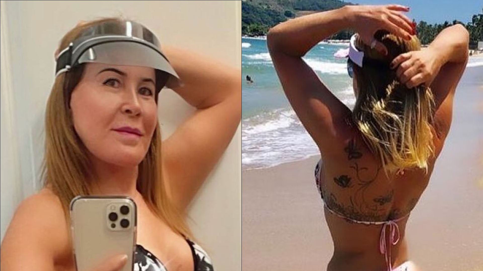 Só de biquíni, Zilu Camargo ostenta bumbum na nuca e provoca: “Estou acabada?”
