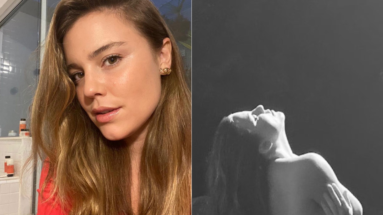 Alice Wegmann surge em sequência de cliques completamente nua e diverte fãs com legenda inusitada