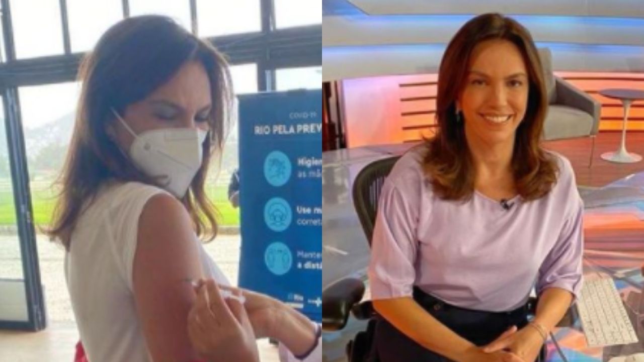Âncora do ‘Bom Dia Brasil’, Ana Paula Araújo é vacinada contra Covid-19 e desabafa: “Alívio misturado à tristeza”