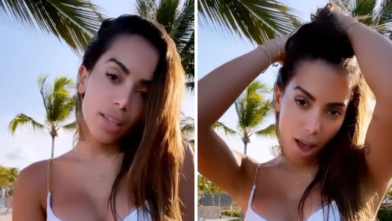 De biquíni branco, Anitta rebola muito, faz carão e deixa corpão em evidência em vídeo ousado: “Maravilhosa”