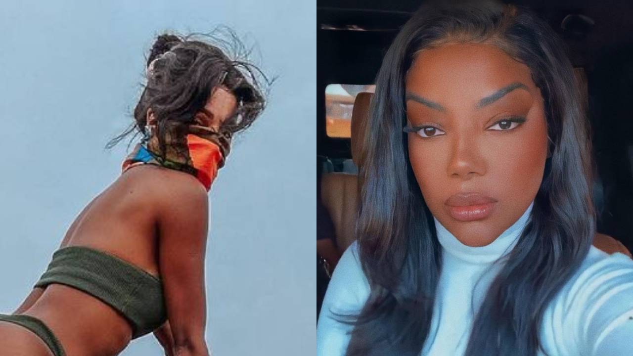 De biquíni atoladíssimo, Brunna Gonçalves empina bumbum gigante e leva Ludmilla à loucura: “Gostosa”