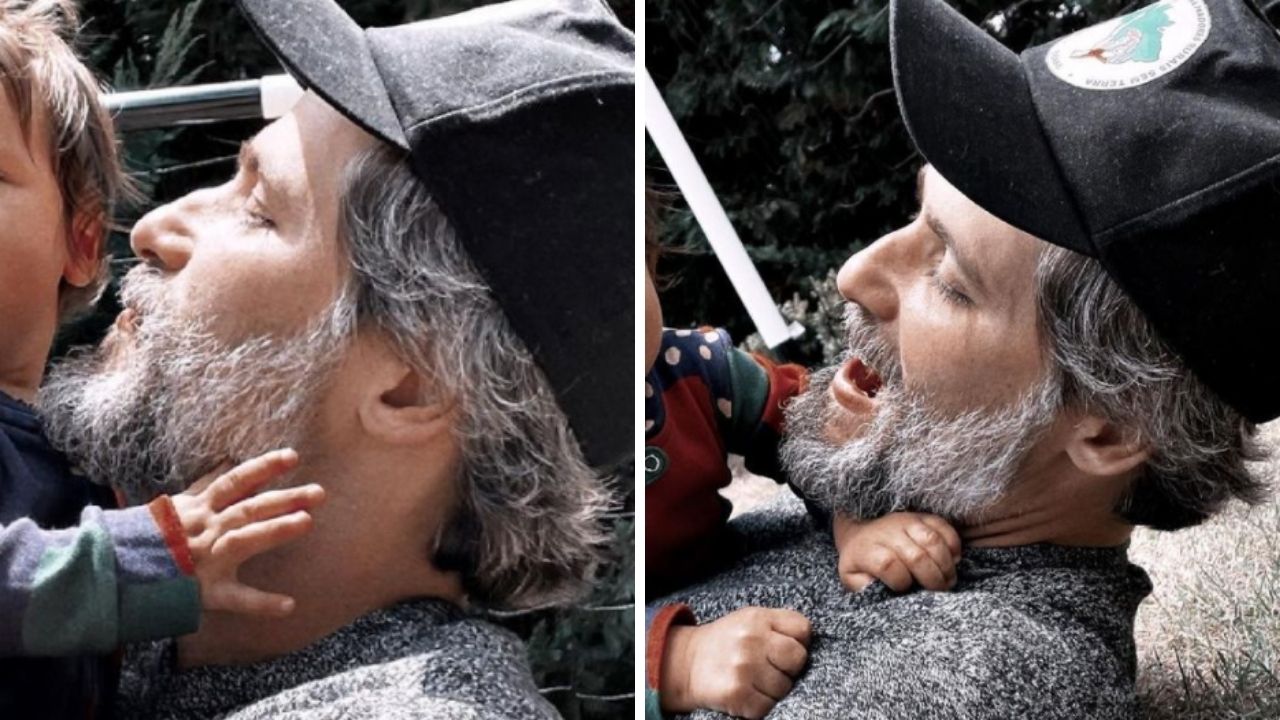 Bruno Gagliasso publica fotos inéditas com Zyan nos braços e beleza choca fãs: “Momento nosso”