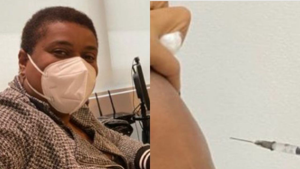 Após susto na saúde, Cacau Protásio comemora primeira dose da vacina contra Covid-19: “Só tenho a agradecer”