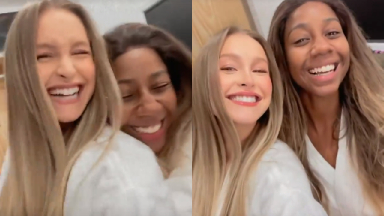 Ex-BBBs Camilla de Lucas e Carla Diaz se reencontram em bastidores de campanha: ”Inshallucas vive”