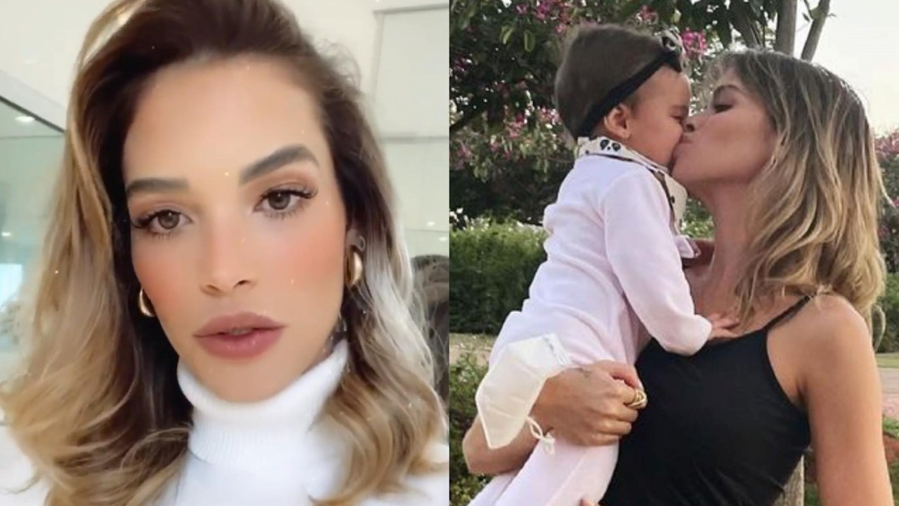 Esposa de Kaká mostra herdeira de 8 meses com roxo na cabeça e lamenta: “Tentando me acostumar com essa fase”