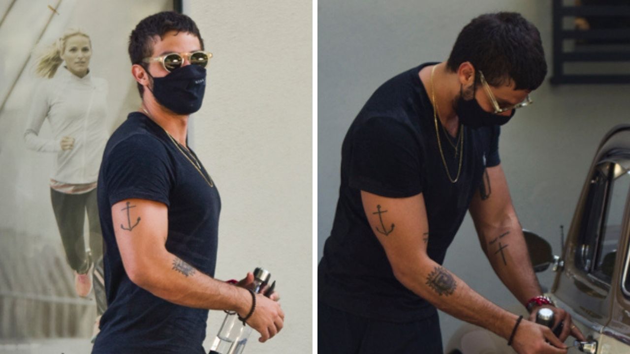 Estiloso e cada dia mais forte, Chay Suede deixa academia de fusca após cumprir rotina de exercícios
