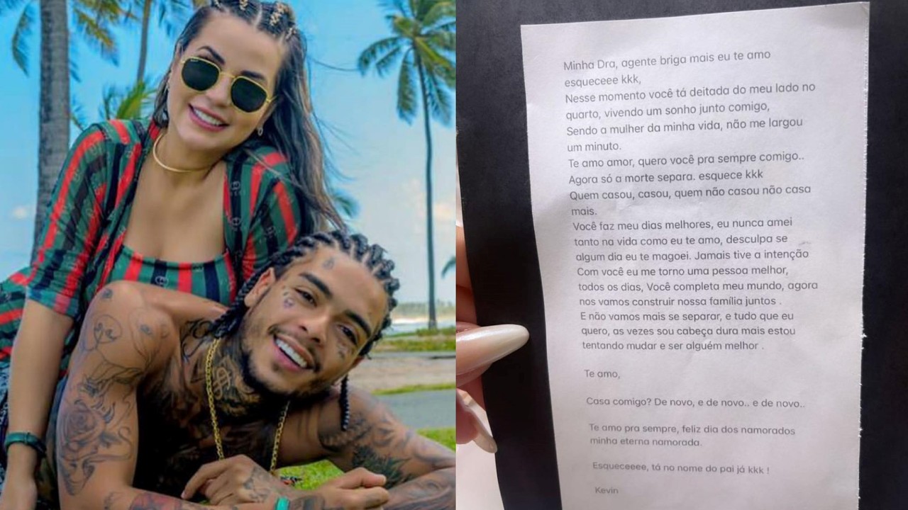 Viúva de MC Kevin se pronuncia após fãs duvidarem de carta deixada pelo funkeiro: “Está aí a mensagem”