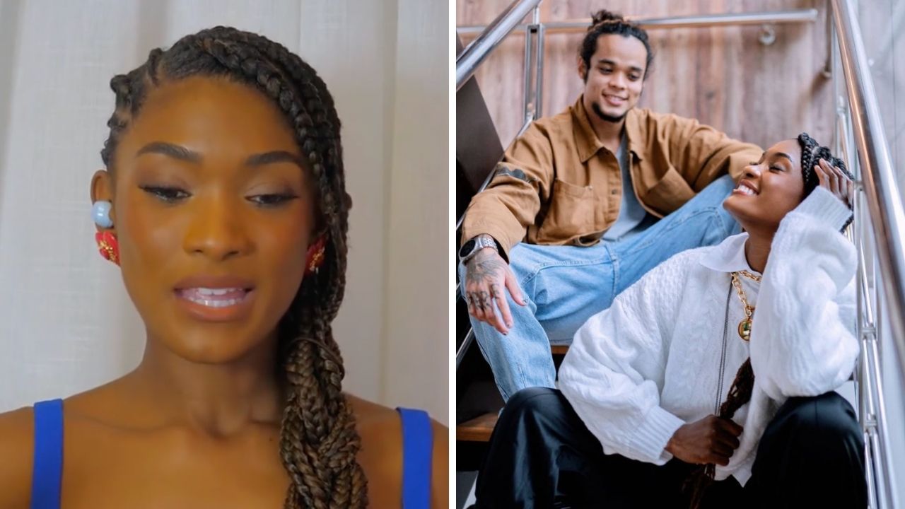Erika Januza diz que teve medo de assumir namoro com filho de Carol Nakamura: “Fugi, relutei”