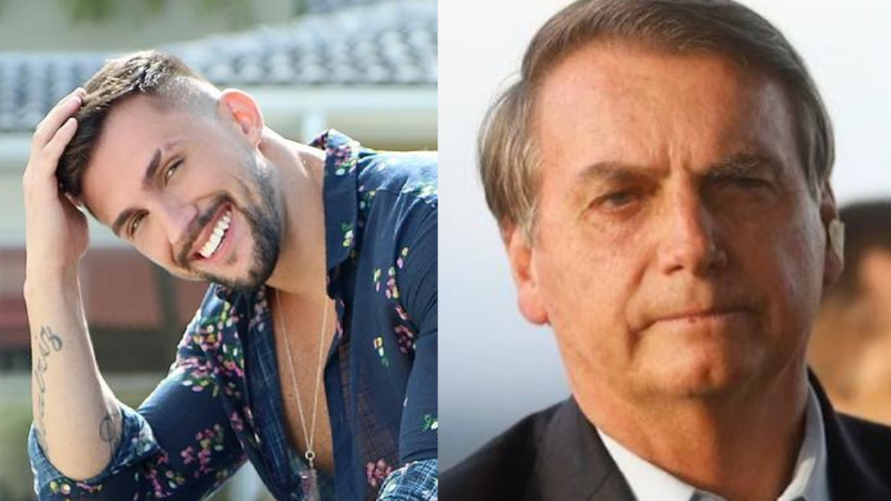 Ex-BBB Arthur Picoli filma outdoor com nome de Jair Bolsonaro e deixa alfinetada: “Viva a democracia”