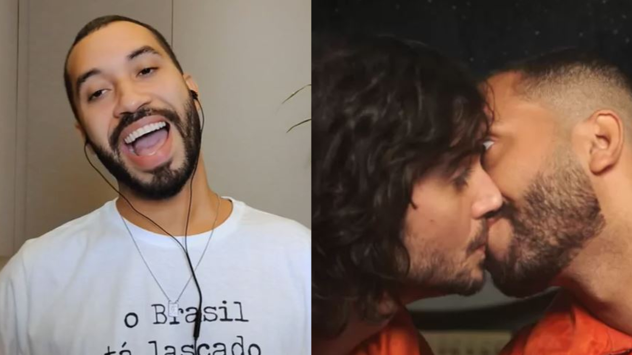 Cachorrada! Ex-BBB Gilberto revela que Fiuk quis repetir mais vezes selinho em clipe: “Falo mesmo!”