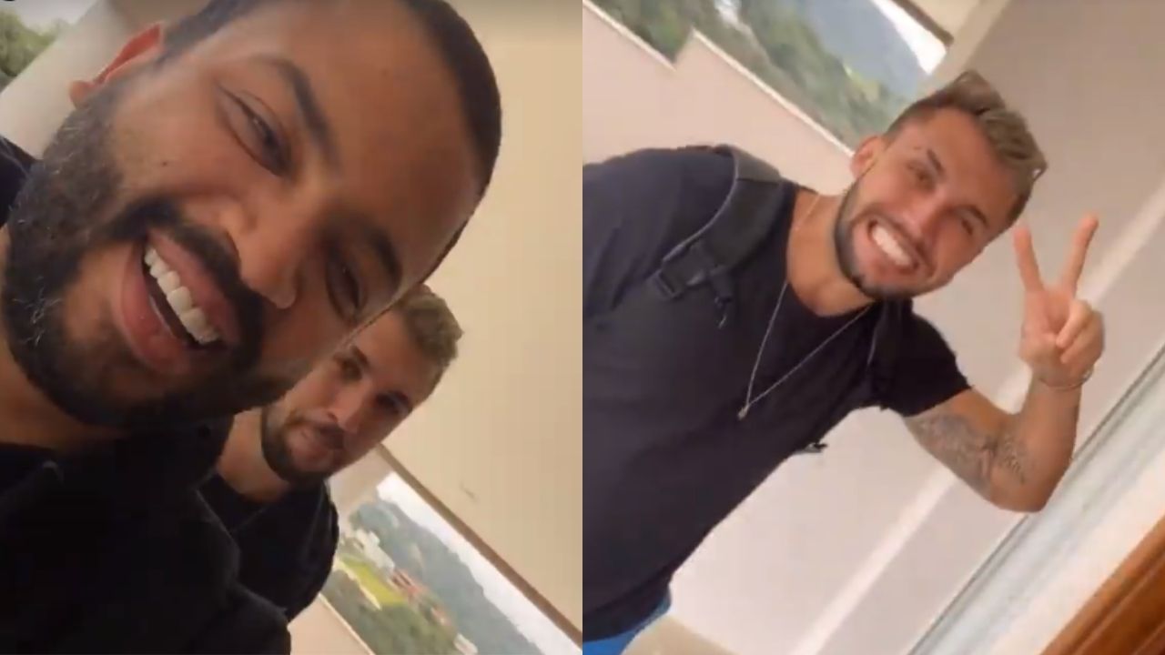 Que saudade! Esbanjando alegria, ex-BBB Projota recebe visita surpresa de Arthur Picoli: “Finalmente o encontro”