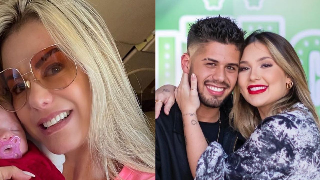 Com menos de um mês de vida, filha de Zé Felipe e Virginia viaja no jatinho particular da família pela primeira vez