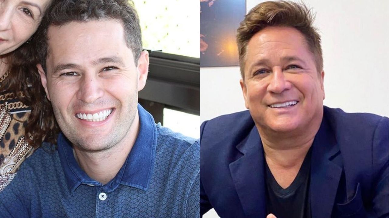 Em rara aparição, ex do cantor Leonardo surge sorridente nos braços dos filho: “Eu te amo”