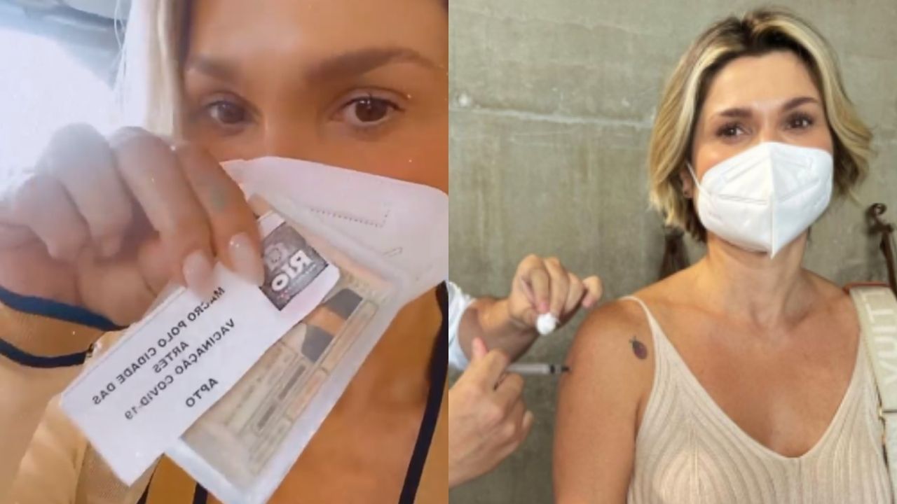 Vacinada contra Covid-19, Flávia Alessandra exalta profissionais da saúde e dispara: “Não escolham qual vacina tomar!”