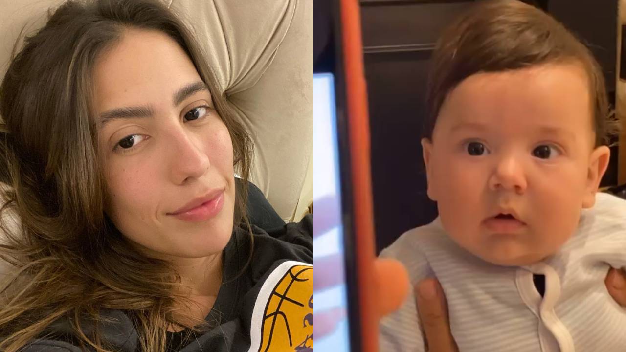 Gabi Brandt resgata foto da infância e semelhanças com o filho caçula impressionam: “É a minha cara”