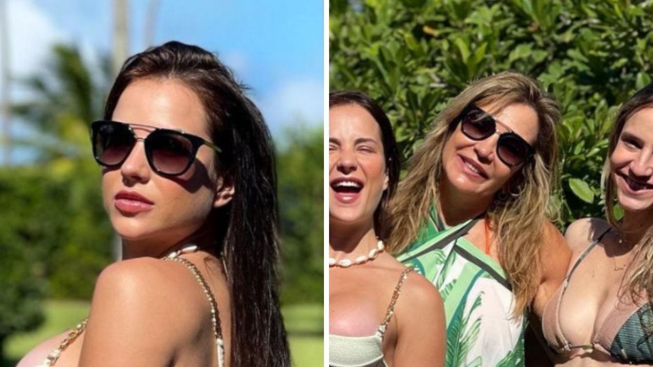 Ex-BBB Gabi Martins reúne a mãe e a irmã e corpos sarados roubam a cena: “Trio perfeição”